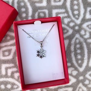 Silver Plated Snowflake Necklace Target 2011